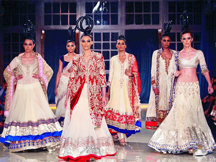 Students showcasing fashion collections
